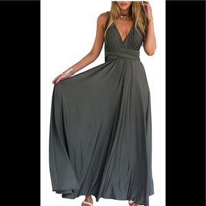 Multi wrap maxi dress